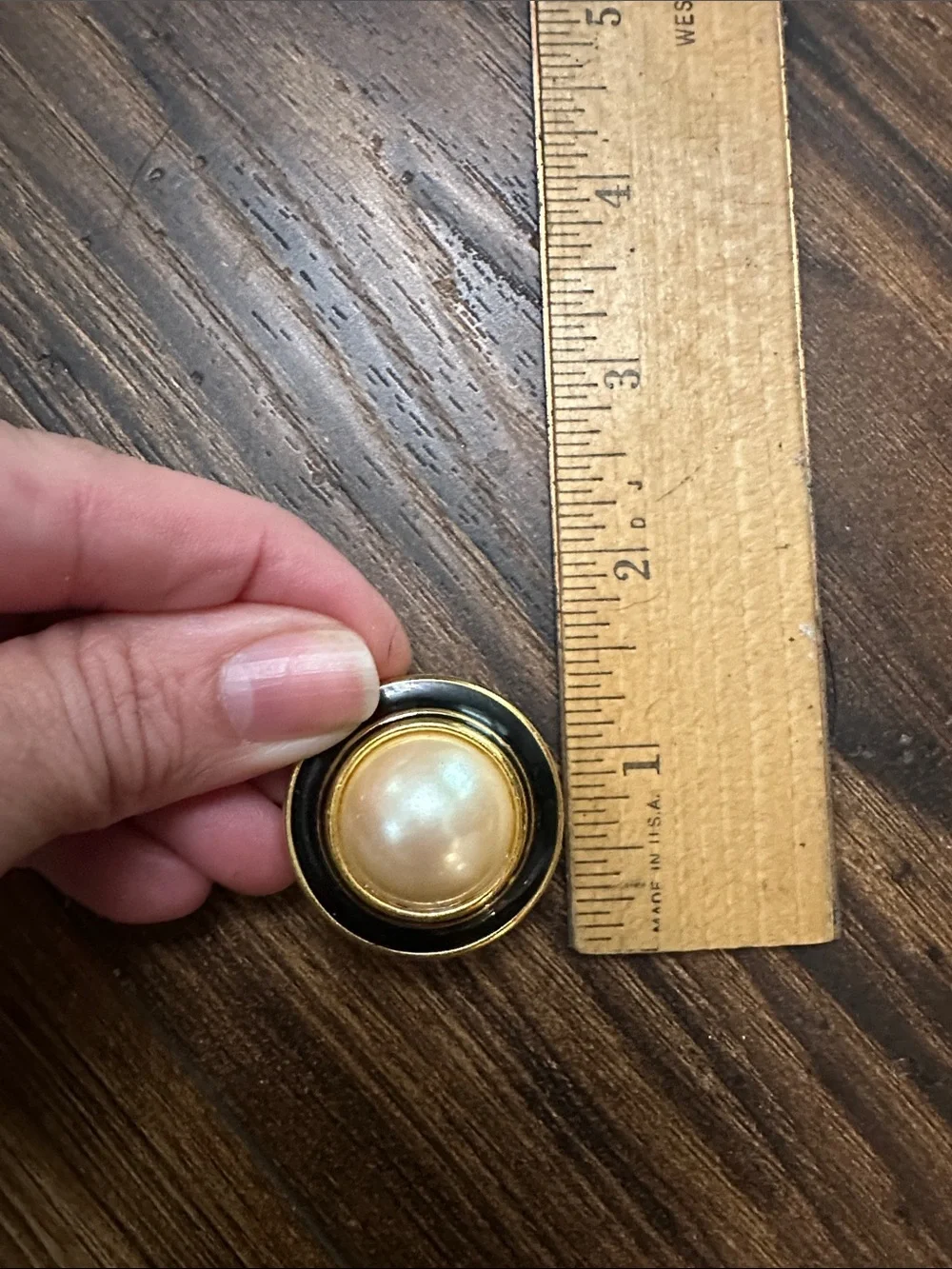 Vintage Givenchy Pearl clip on earrings
